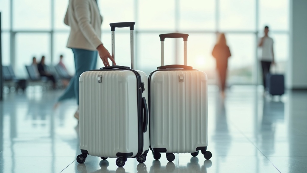 Person comparing two suitcases to choose a suitcase that will survive real travel