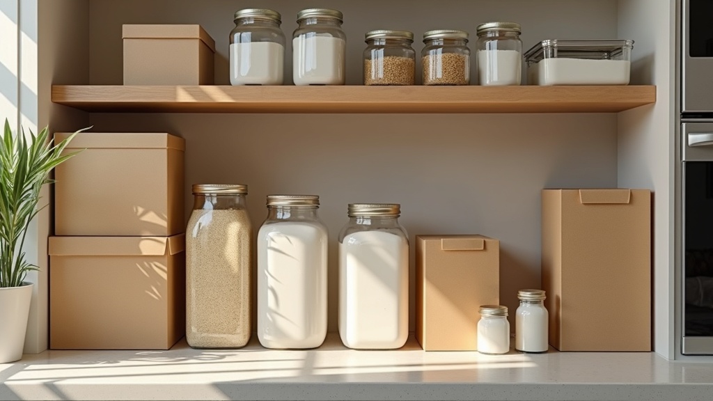 Shopper comparing bulk pantry goods on a shelf to judge when buying in bulk saves money
