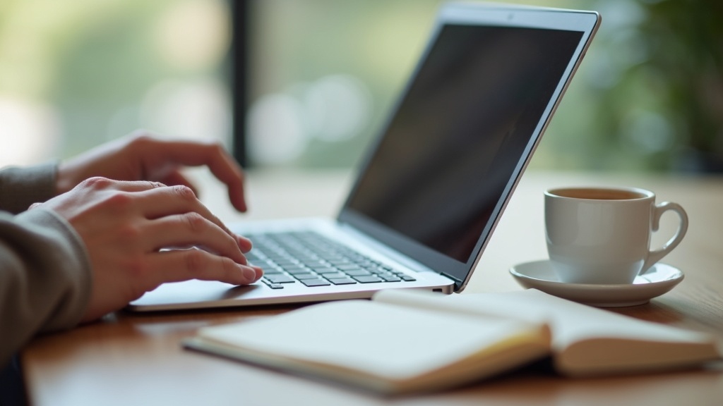 Person comparing prices online using a cashback browser extension while shopping on a laptop