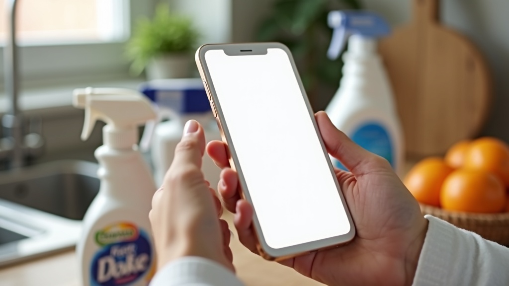 Person comparing two products and checking a price tracking chart to evaluate a sale price