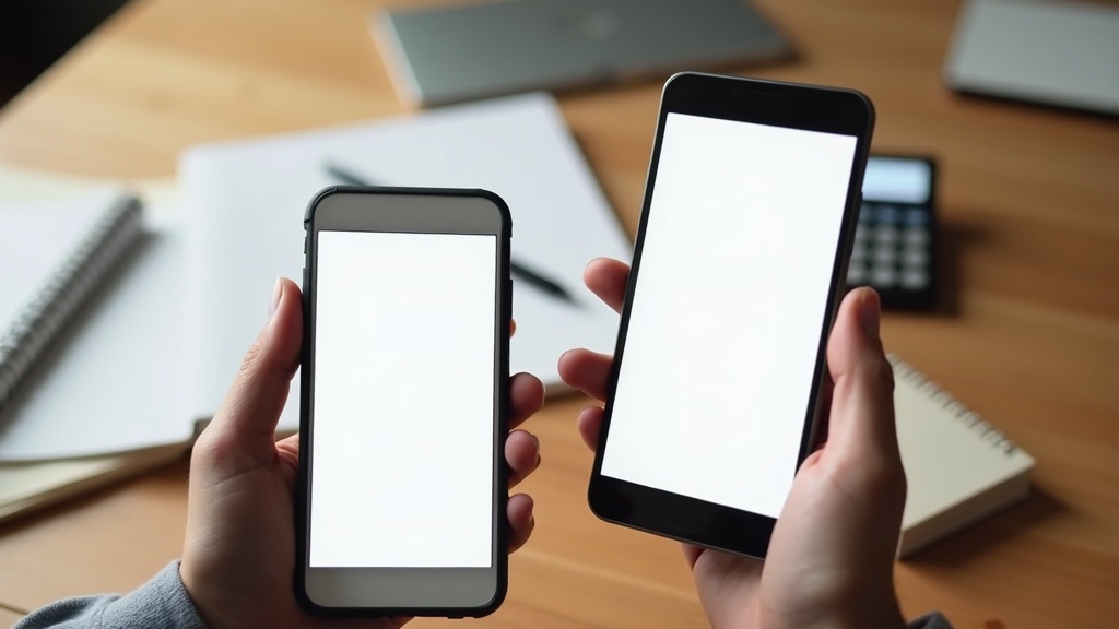 Comparing streaming service value using a notebook and calculator to track subscription costs