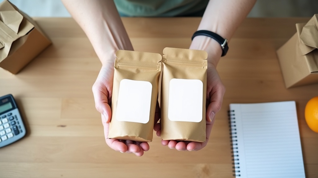 Person comparing package sizes to decide if warehouse club membership saves money